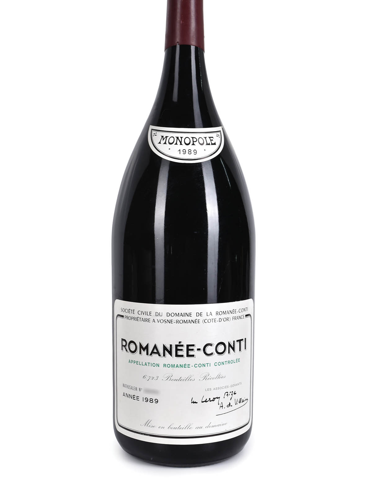 Lot 1148: 1 Methuselah 1989 DRC Romanee Conti